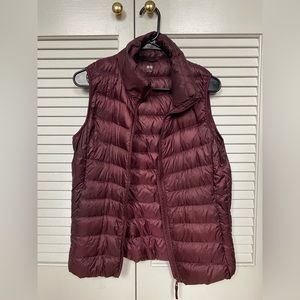 Women’s UNIQLO Purple Puffer Vest Medium